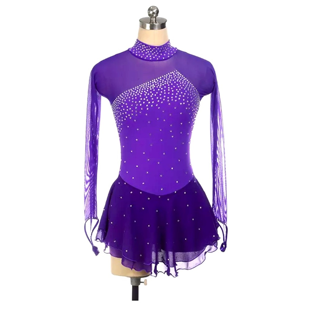 Purple lyrical contemporary pro dance costume